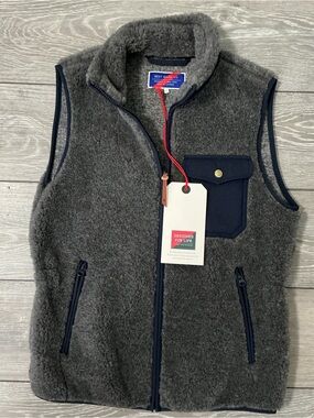 NWT BEST MADE CO. Wool Fleece Vest size XS UNISEX